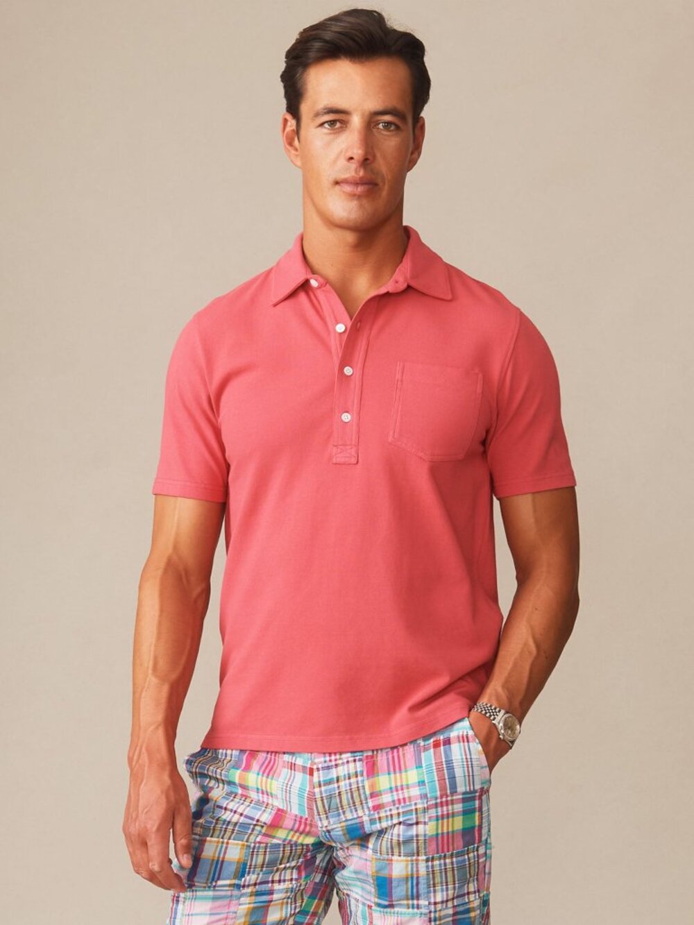 J McLaughlin Mantle Pique Polo - Nantucket Red NEW
